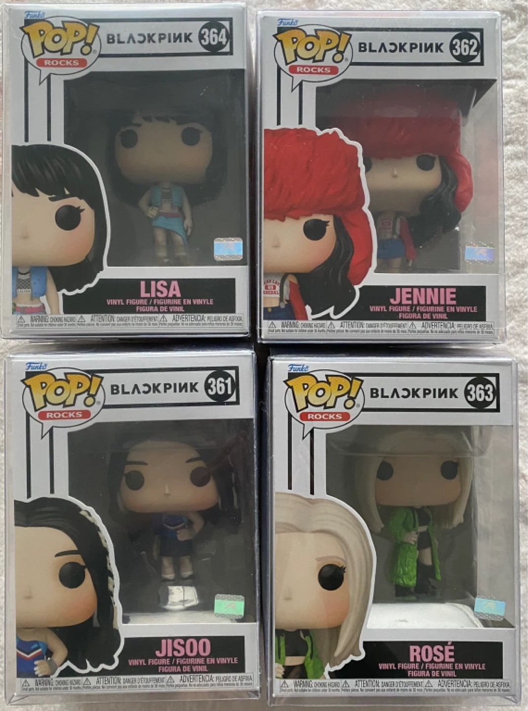 Funkopop blackpink set of 4 jisoo rose Jennie Lisa sealed box