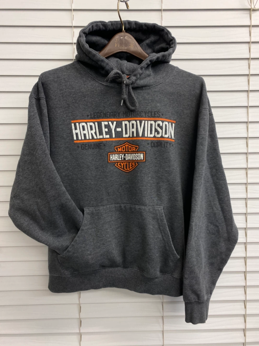 Harley Davidson Charcoal Gray Pullover Hoodie Women’s - M - photo 2