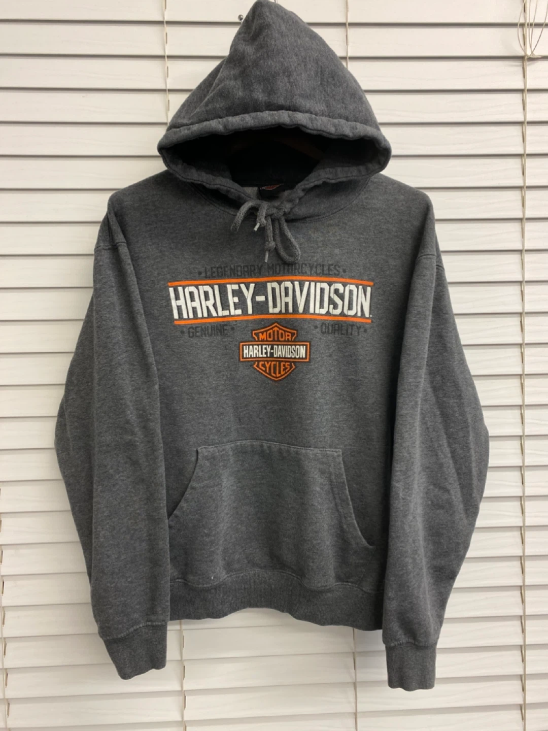 Harley Davidson Charcoal Gray Pullover Hoodie Women’s - M