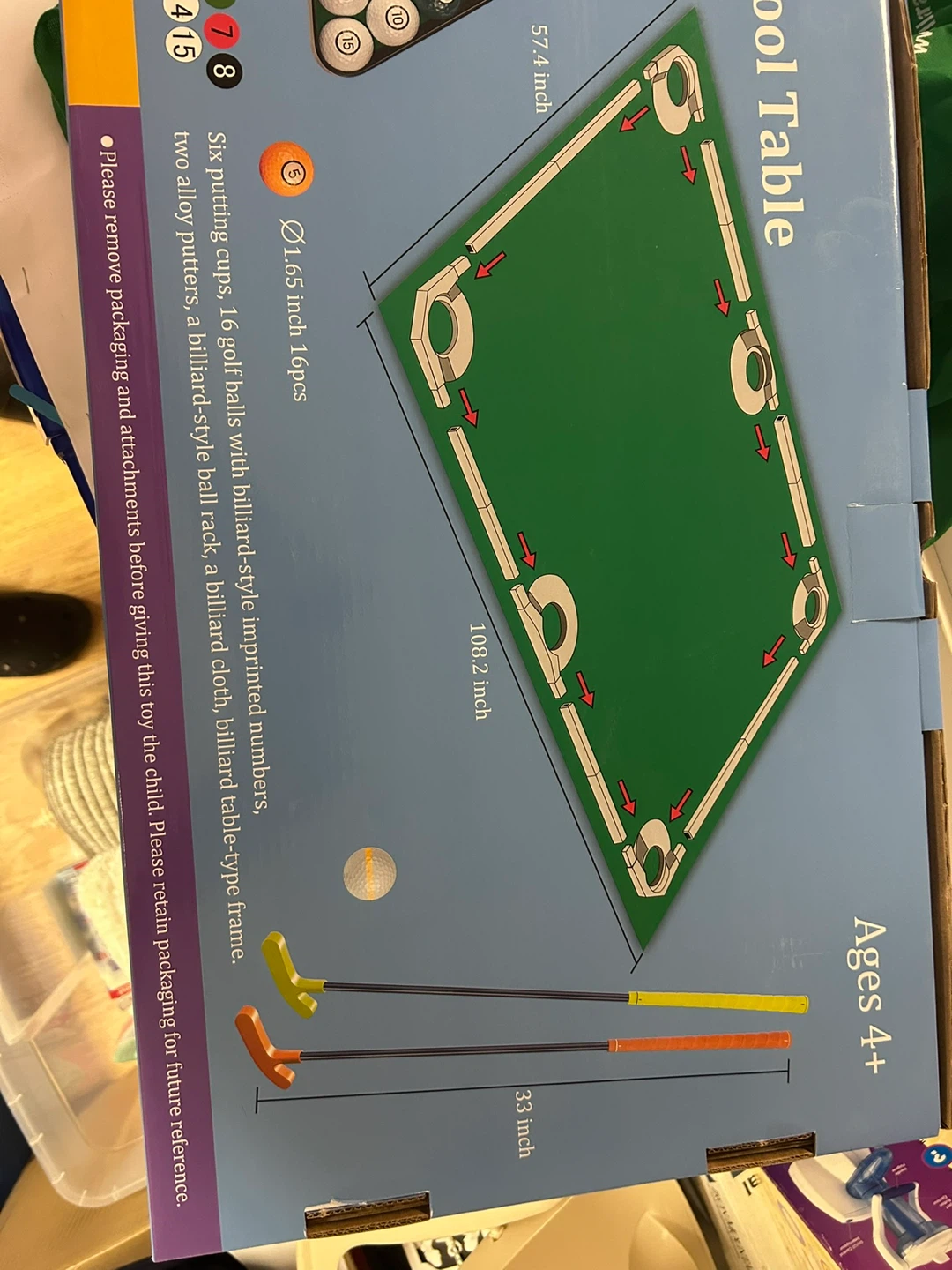 World's Largest Golf Putting Pool Table - photo 2