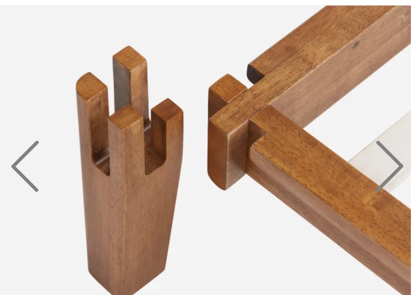 Double Size Mattress on Wooden Bed Frame - photo 4