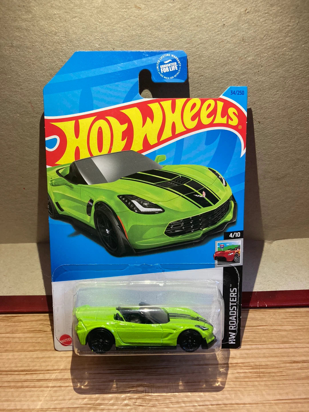 Hot Wheels / Corvette C7 Z06 Convertible / Lime Green