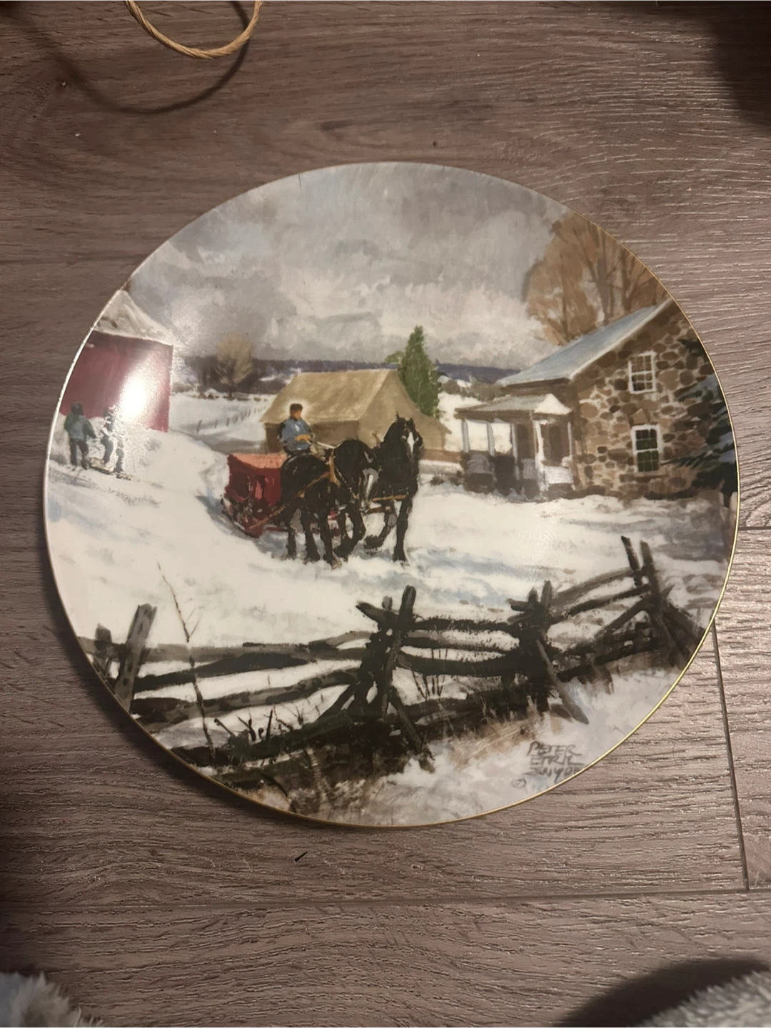 Christian Bell Porcelain Ltd. "Winter's Morning" Collector Plate