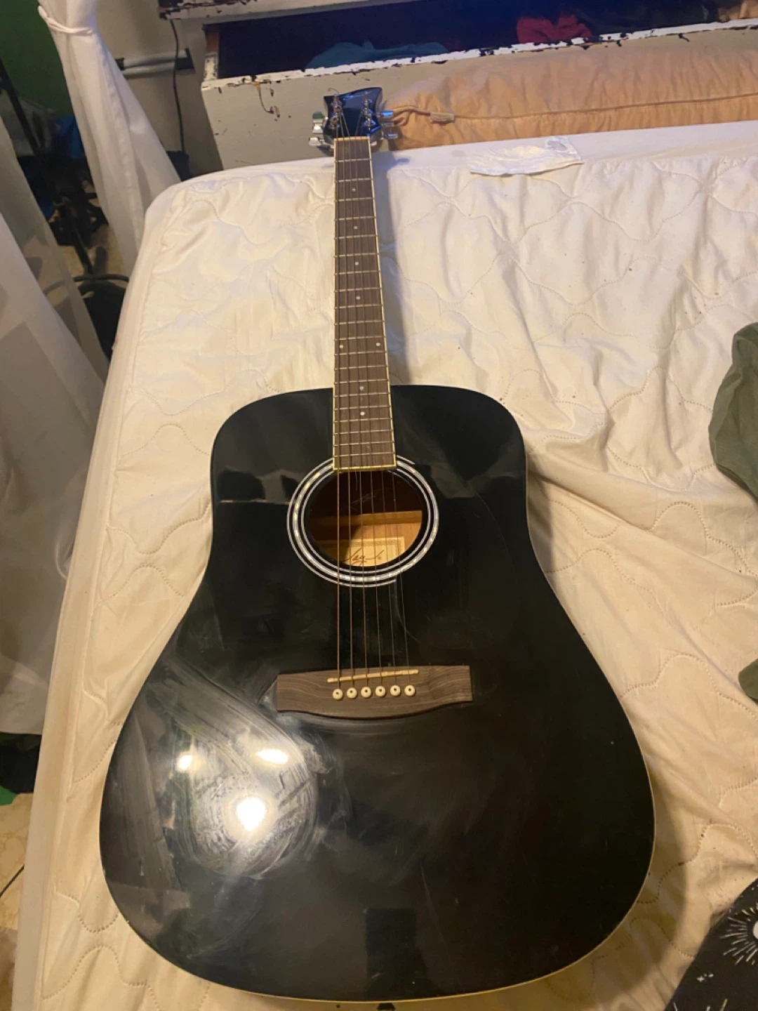 Black Acoustic Guitar