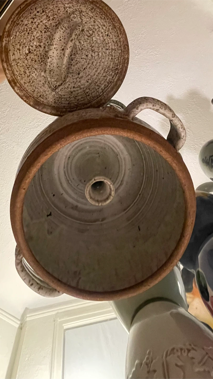Speckled Ceramic Pot with Lid - photo 2