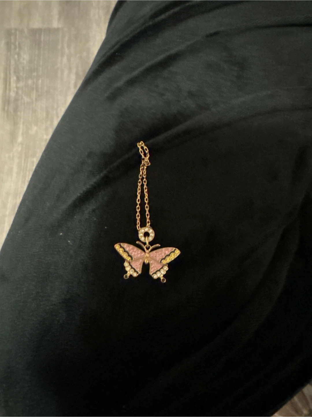 Gold Butterfly Pendant Necklace - photo 2