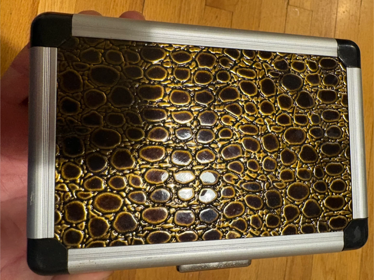 Manicure & Pedicure Tool Set with Crocodile Print Case - photo 3