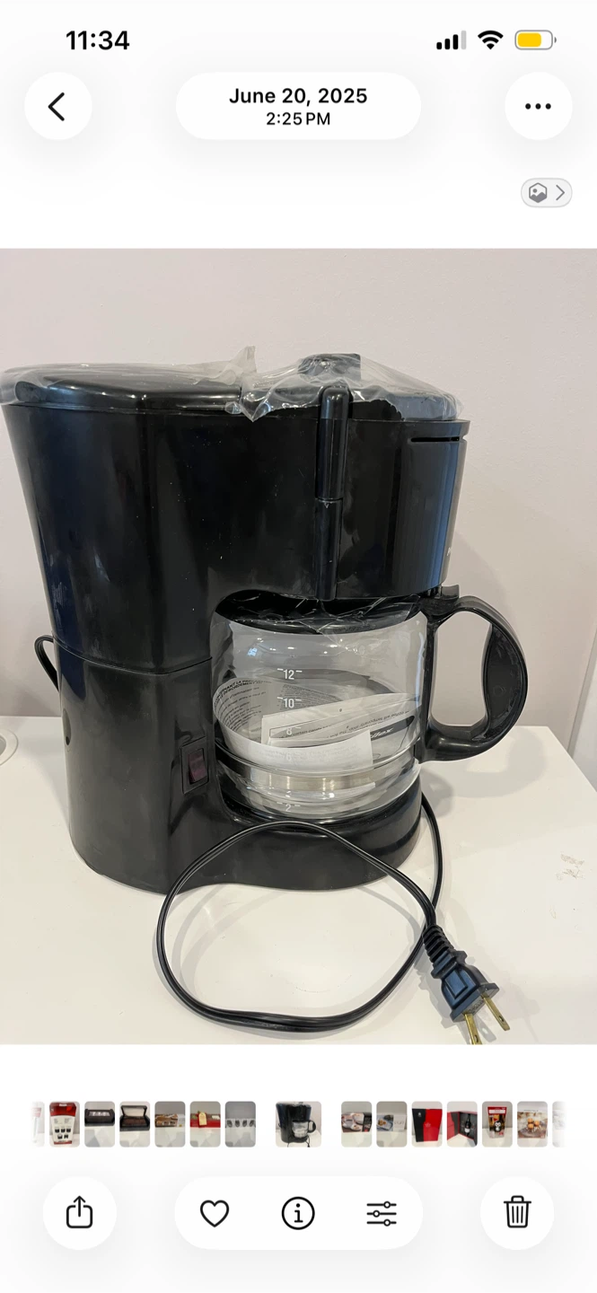 Black 12-Cup Coffee Maker