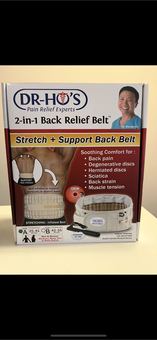 DR-HO'S 2-in-1 Back Relief Belt