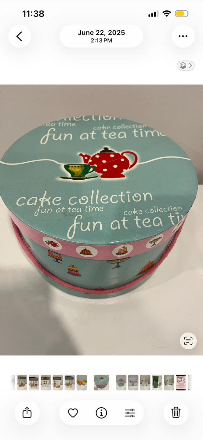 Cake Collection Tea Cup and Saucer with Keepsake Box