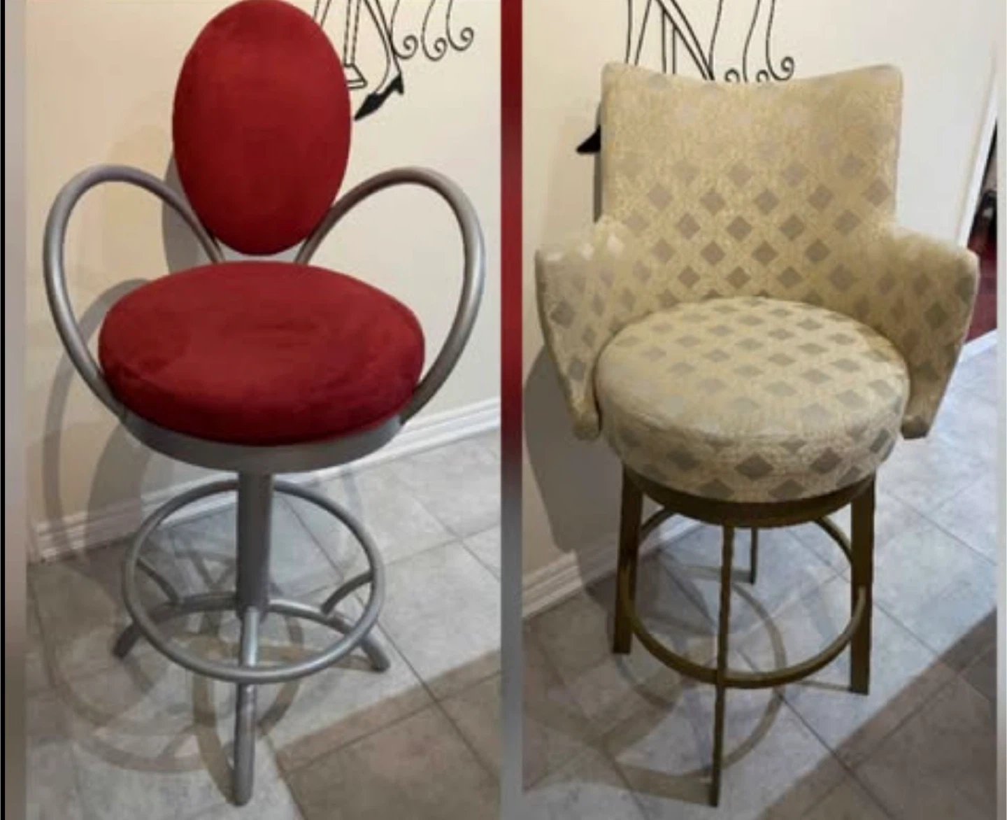 2 Designer Bar Stool