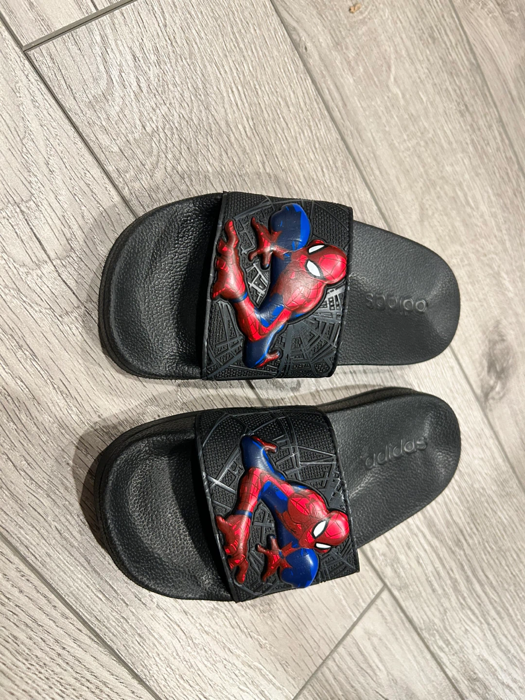 Adidas Spiderman Slides - Kids Size 12K