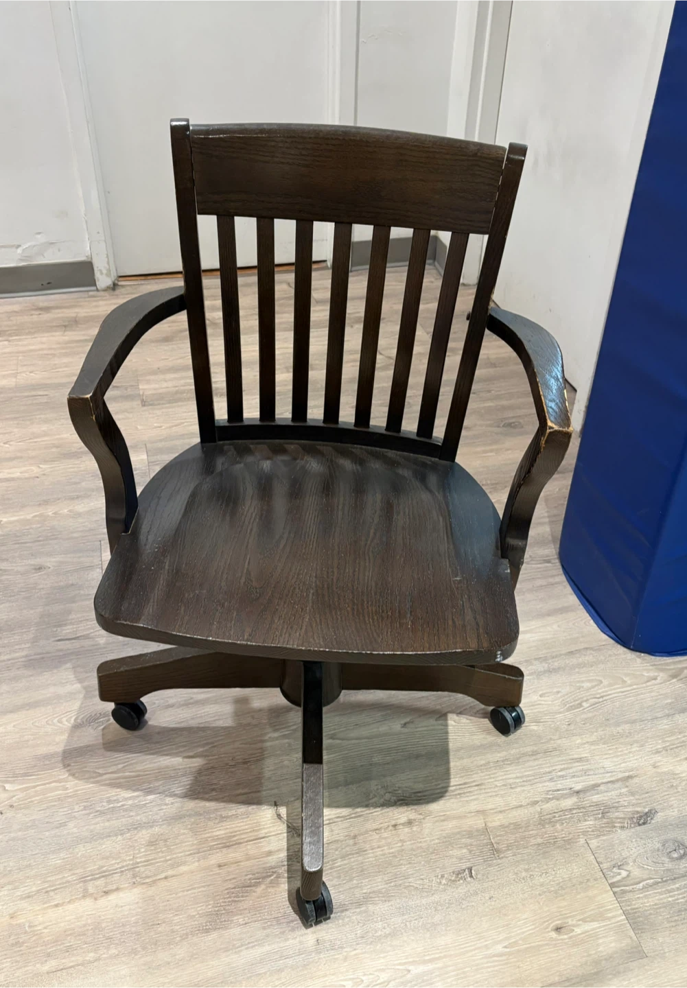 Solid Wood Swivel Office Chair