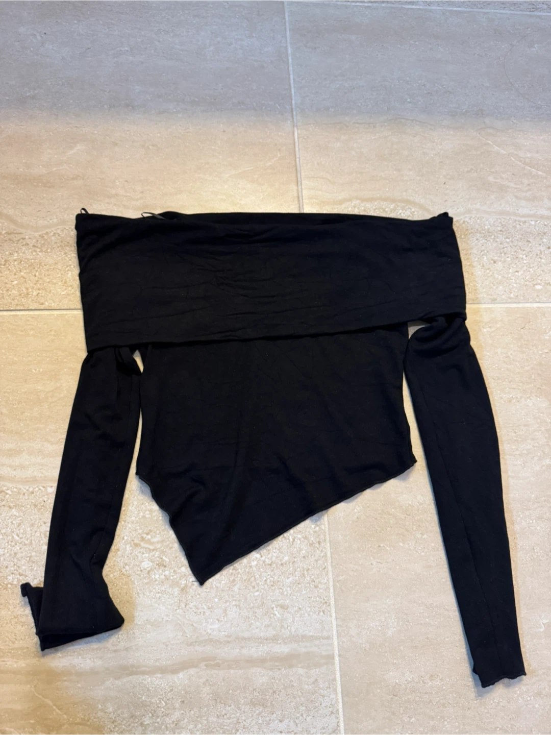 GARAGE Black Off-the-Shoulder Top