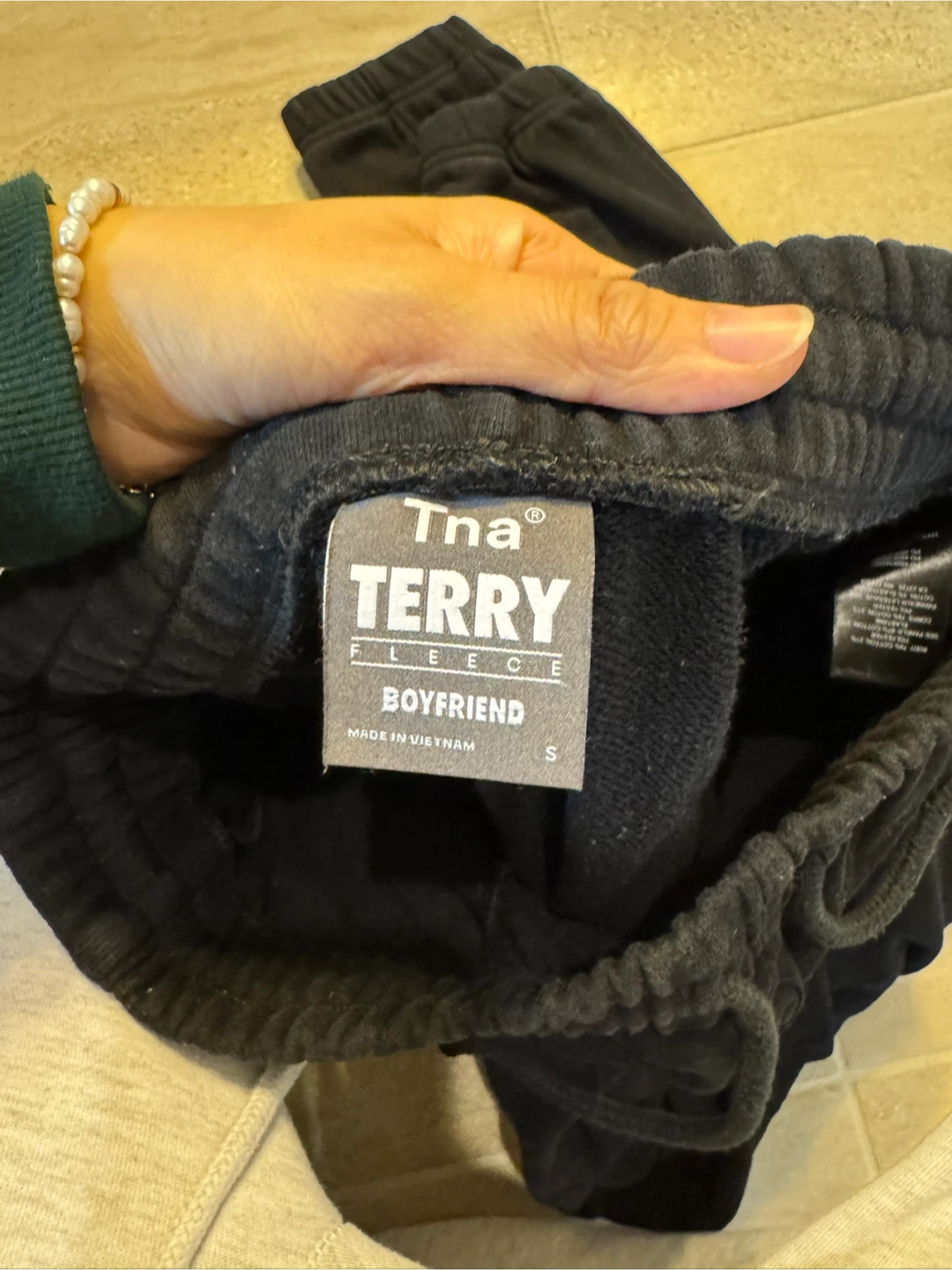 Tna Terry Fleece Boyfriend Sweatpants - photo 2