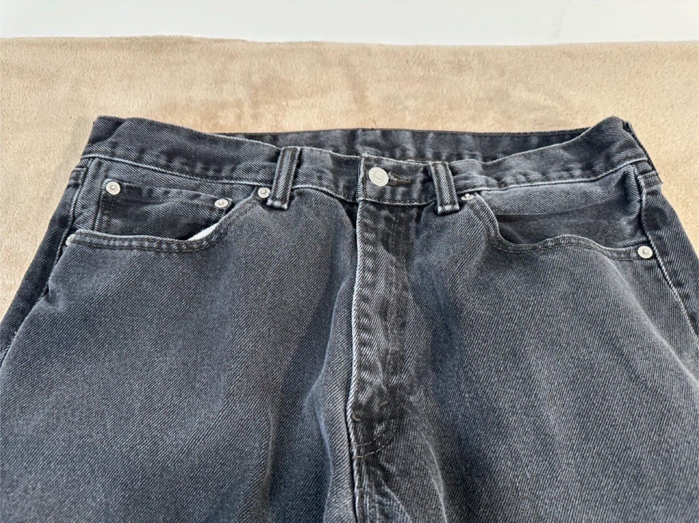 Levi's 505 Black Denim Jeans 36x32 - photo 3