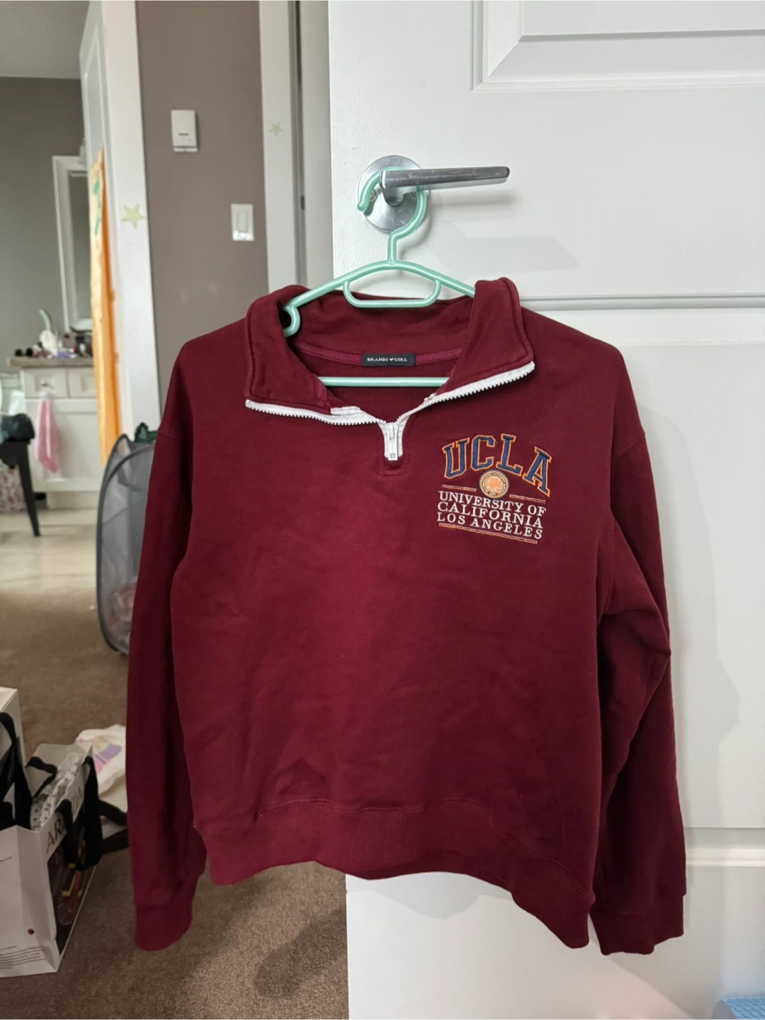 Brandy Melville UCLA Quarter Zip Sweatshirt