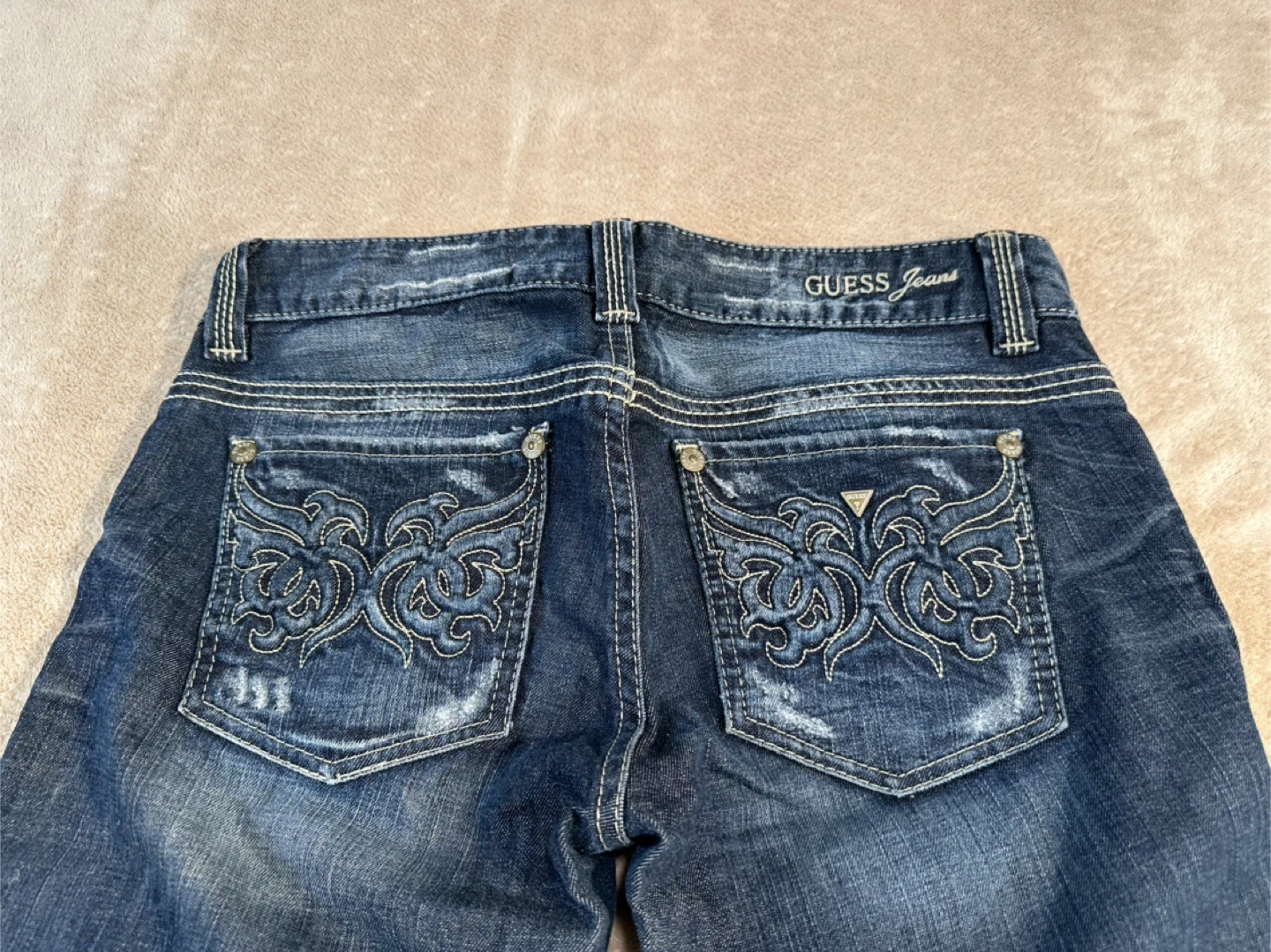 GUESS Jeans Size 30 Dark Wash Embellished Pocket Denim - photo 5