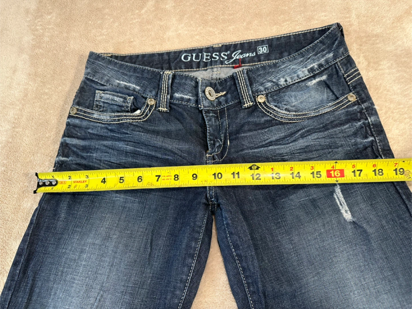 GUESS Jeans Size 30 Dark Wash Embellished Pocket Denim - photo 4