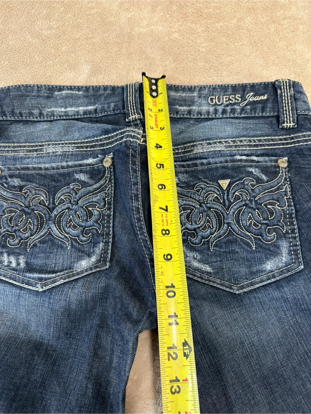 GUESS Jeans Size 30 Dark Wash Embellished Pocket Denim - photo 2