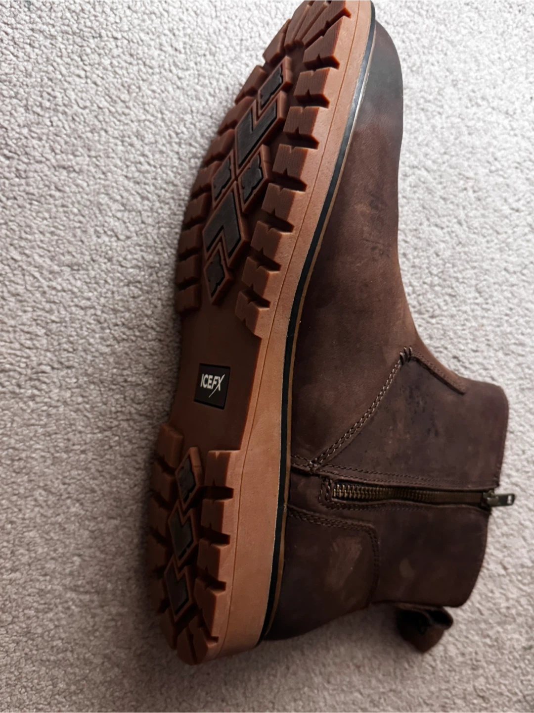 ICEFX Brown Suede Zip-Up Winter Boots - photo 4