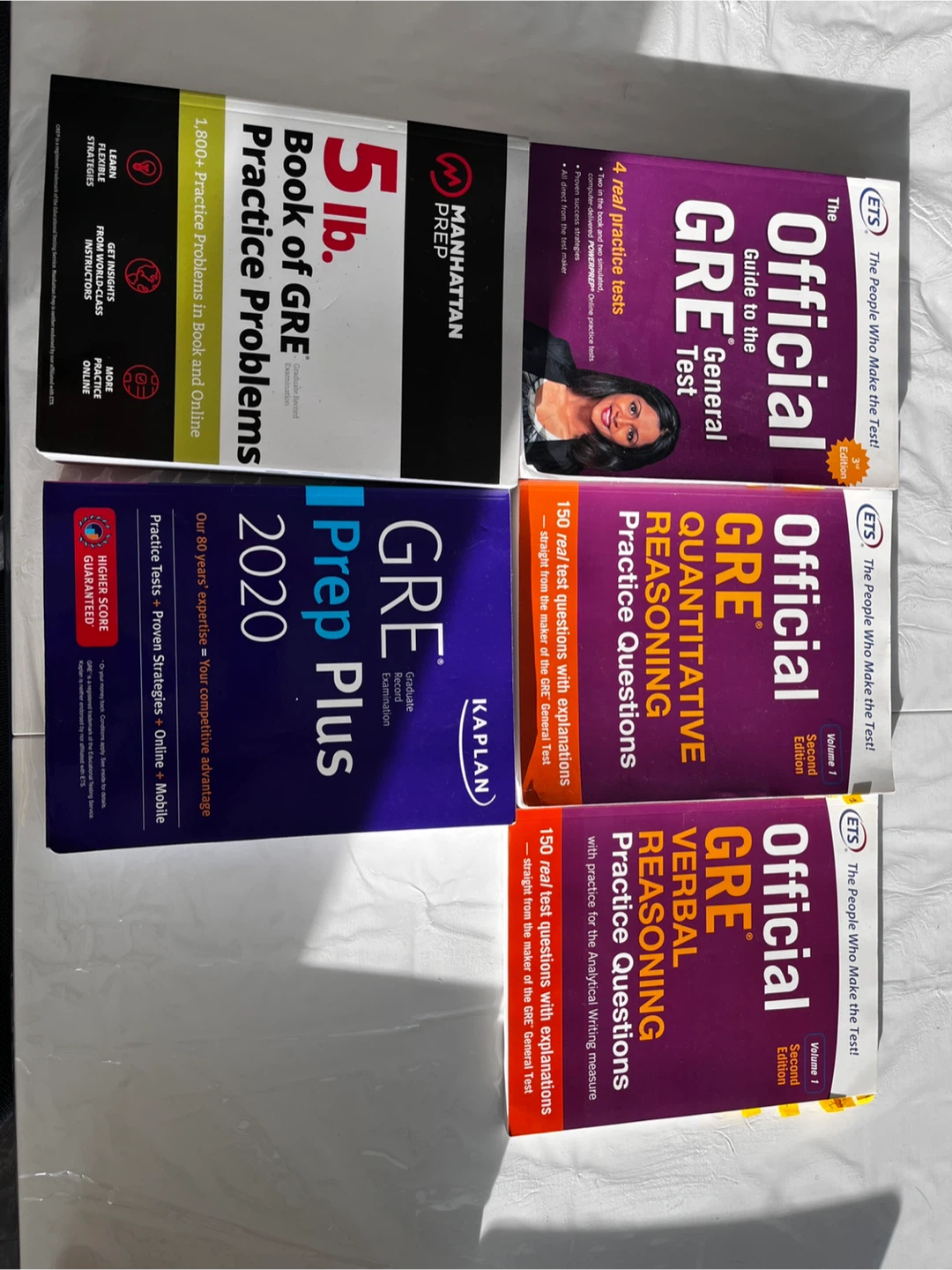 GRE guide and practice books (pending/reserved)