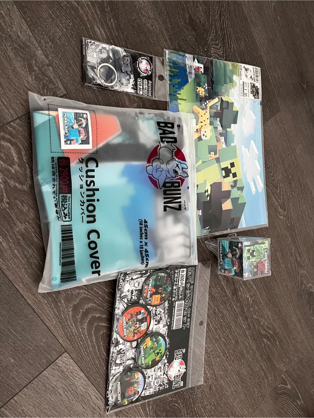 Mincecraft merchandise (pending)
