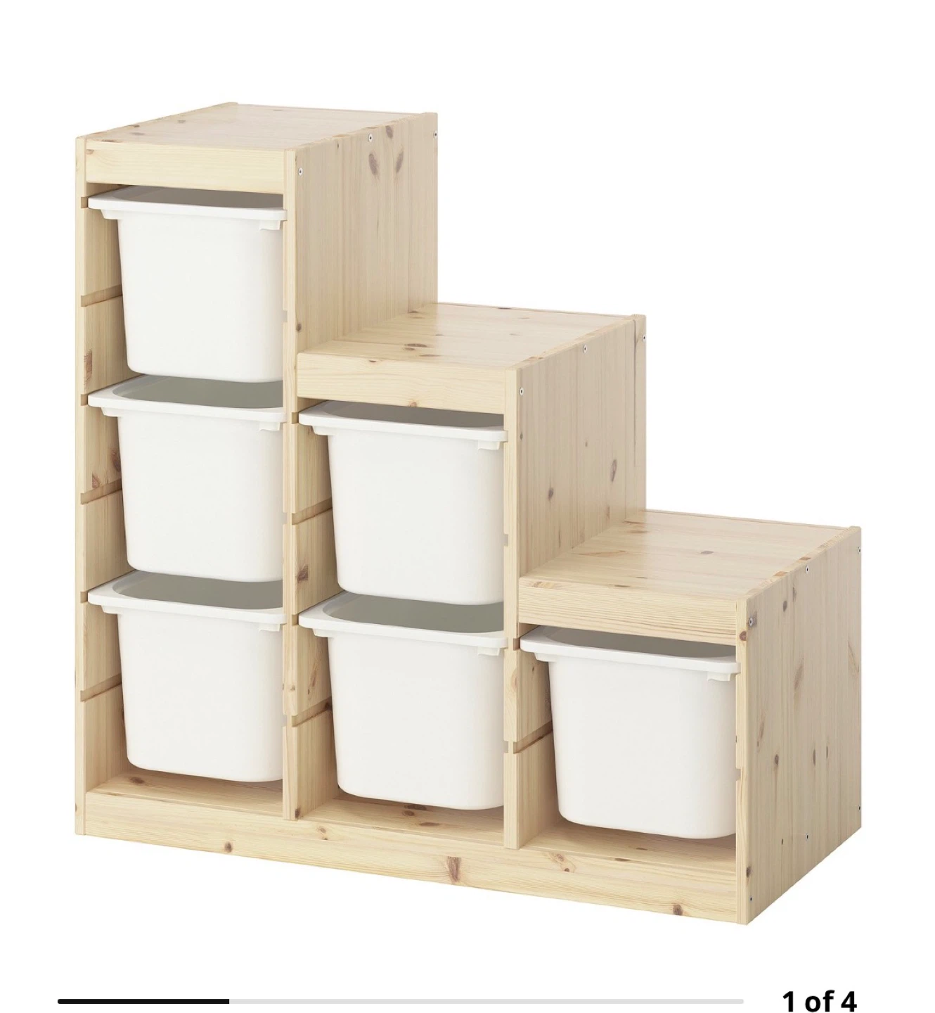 IKEA TROFAST Storage Unit with 6 Bins