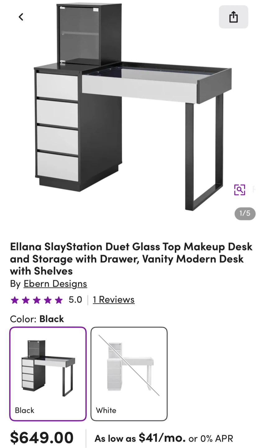 $250 like new ! Makeup vanity - photo 5