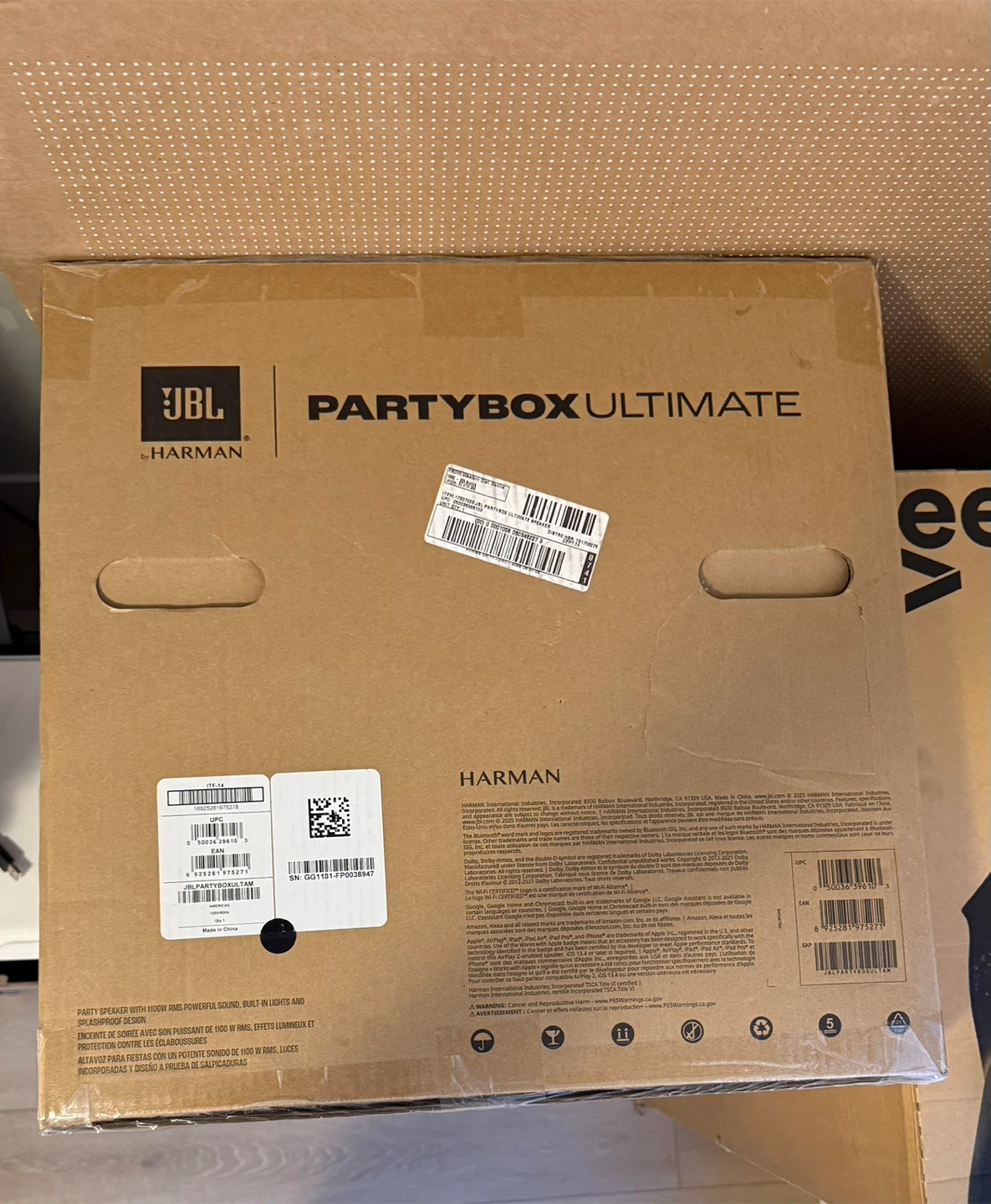 JBL PartyBox Ultimate Speaker with 1100W Output - BNIB - photo 3