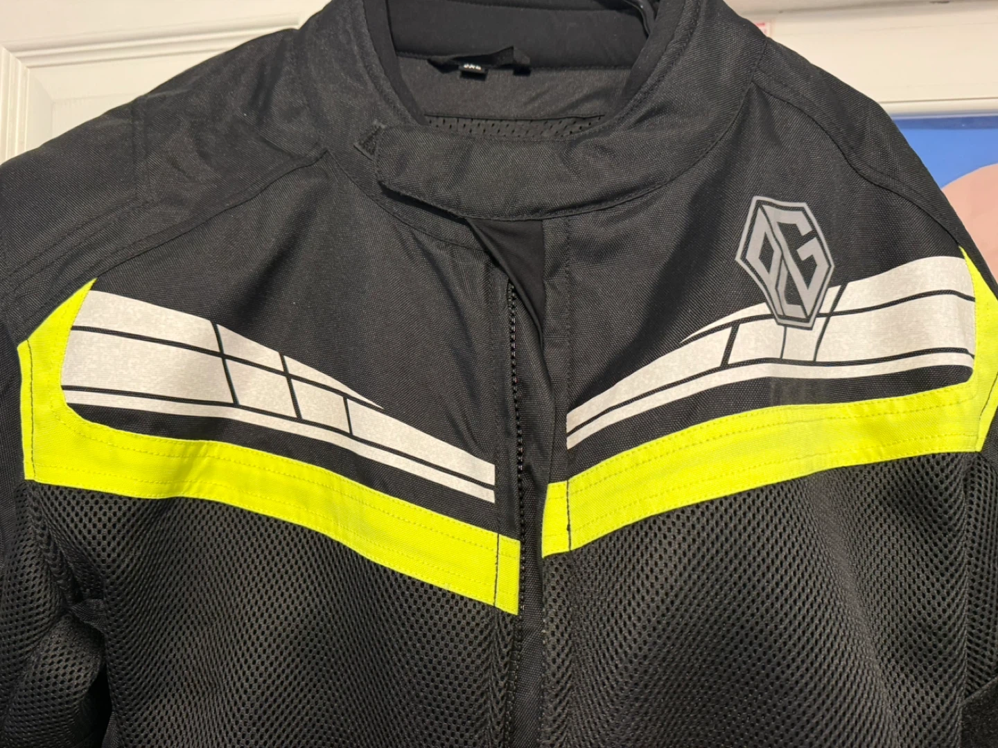 Panda Motorcycle Jacket - Black/Neon Yellow 2XL - photo 3