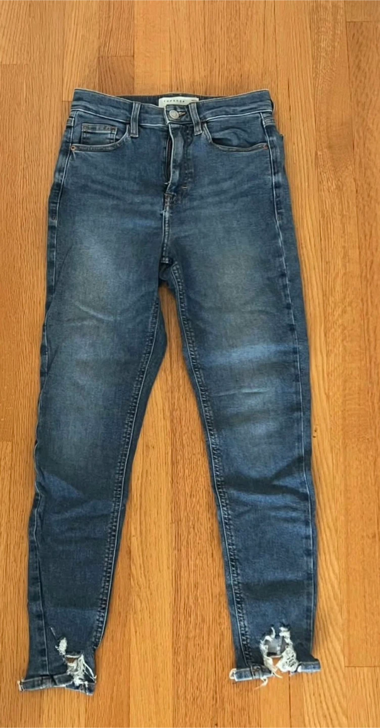 TOPSHOP Blue Denim Jeans