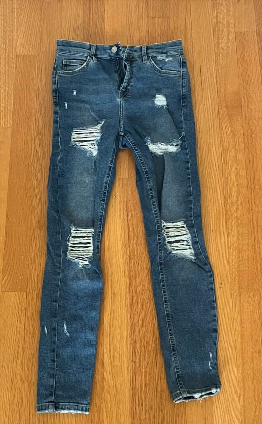 Blue Ripped Denim Jeans
