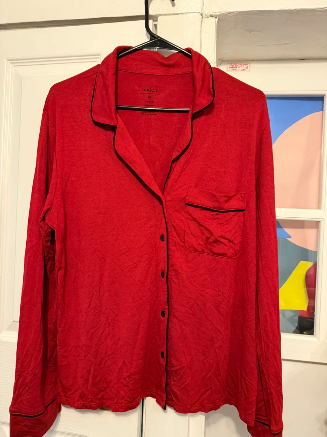 Auden Red Cloud Knit Pajama Set - Medium