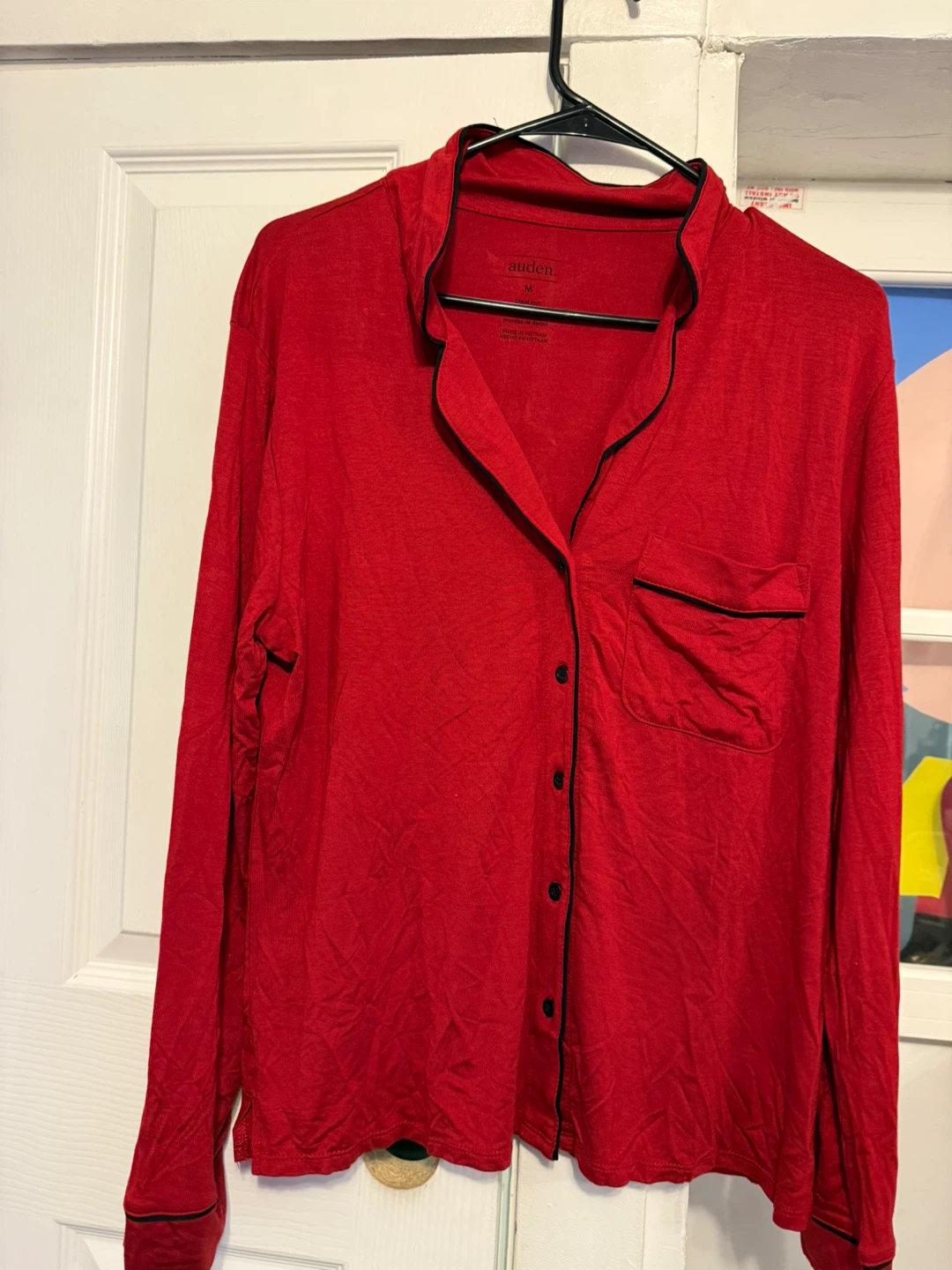 Auden Red Cloud Knit Pajama Set - Medium - photo 2