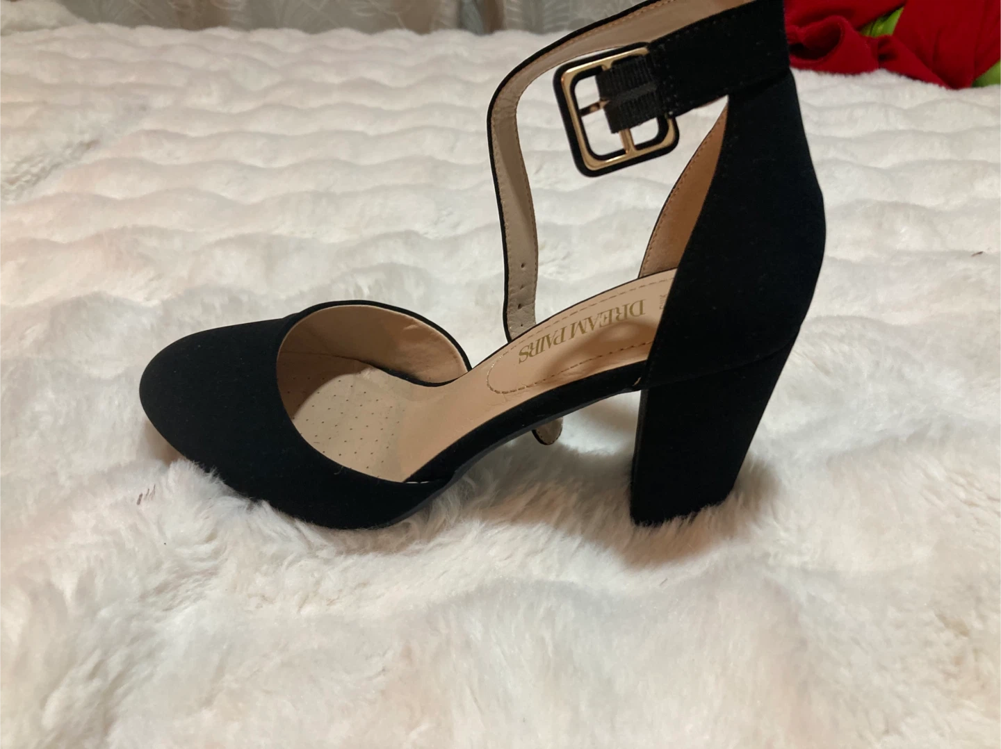 Dream Pairs Black Suede Ankle Strap Heels - photo 2