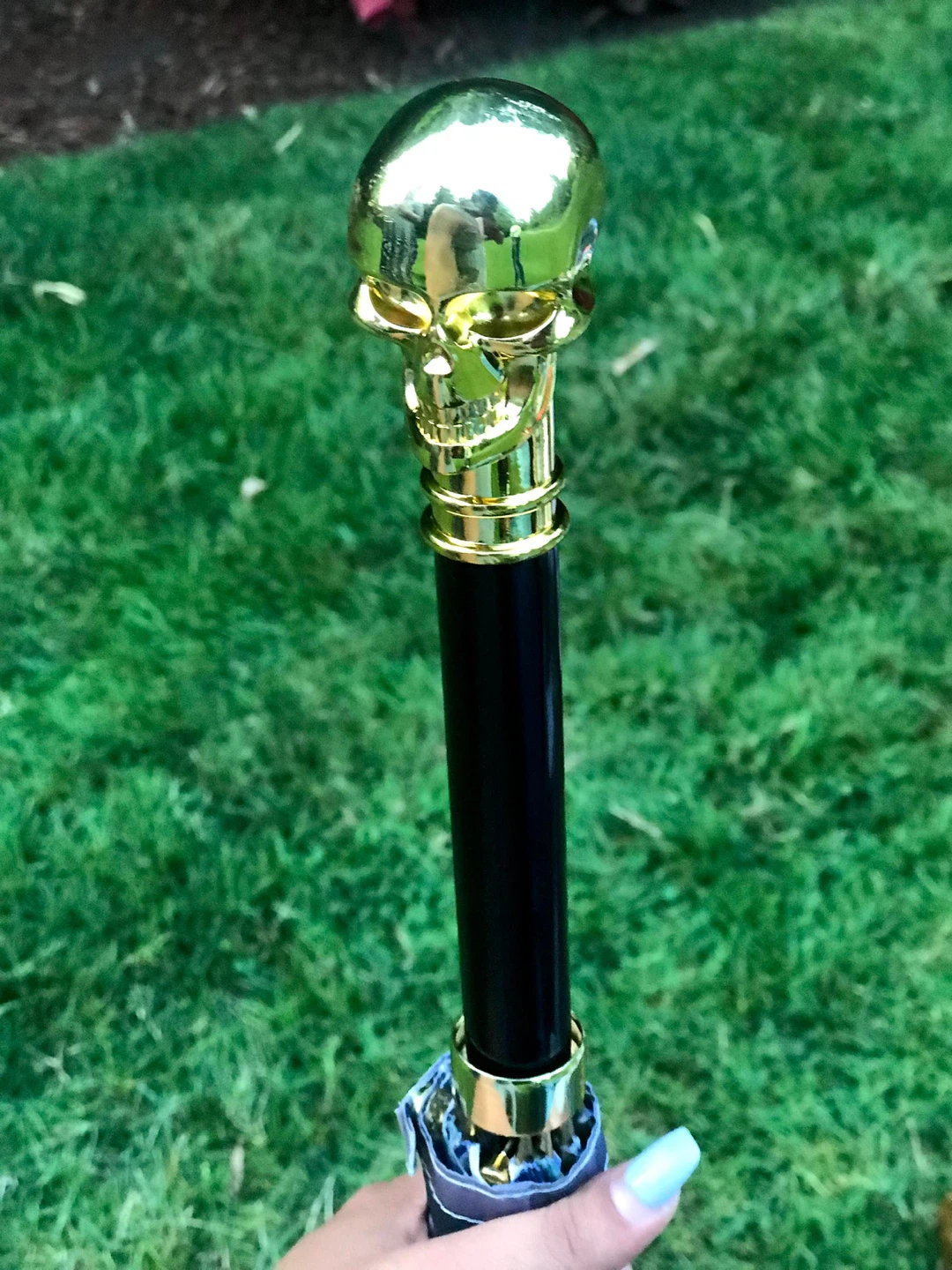 Pasotti Gold Skull Umbrella - photo 2