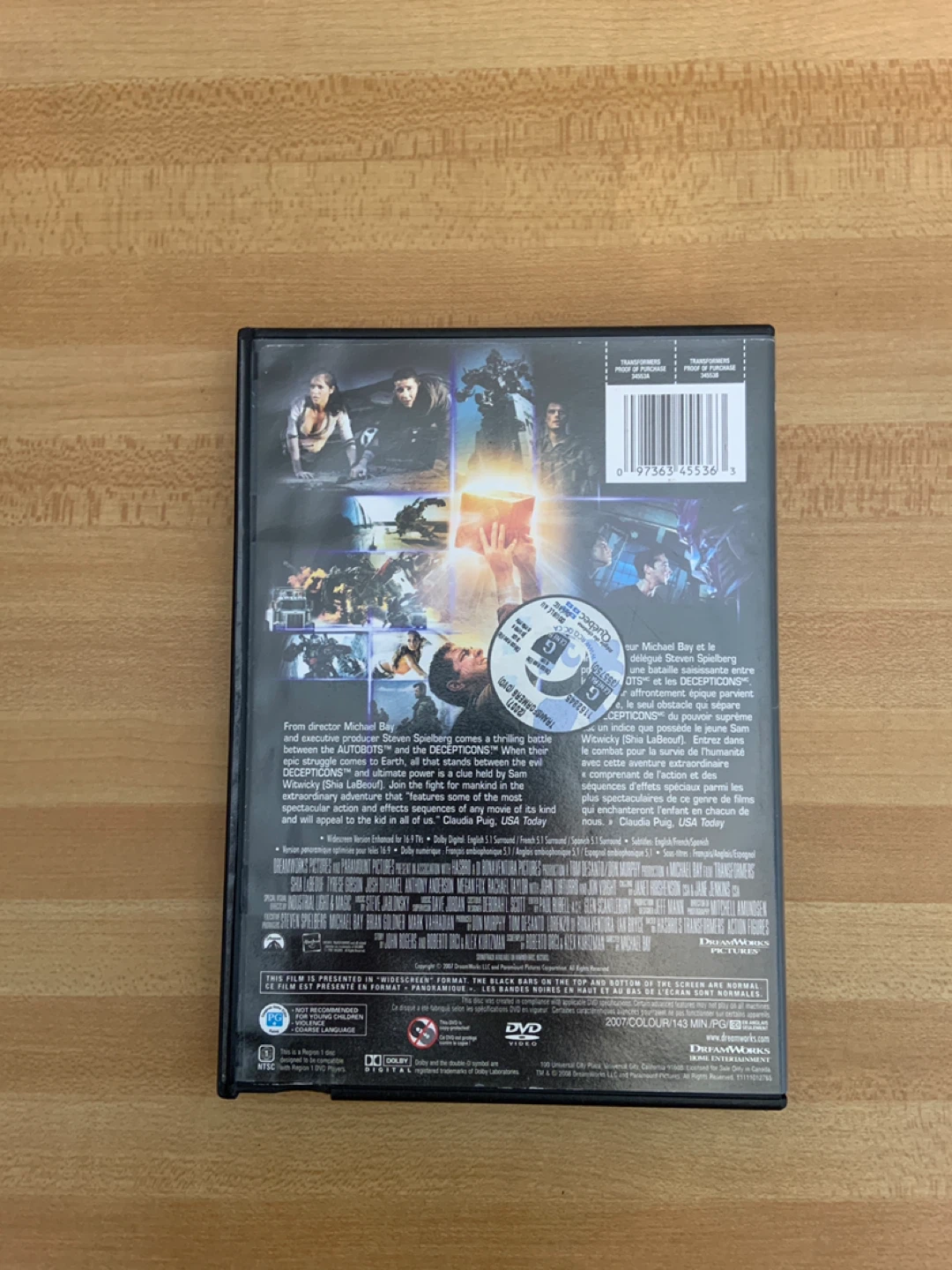 Transformers DVD (Original Movie) - photo 2