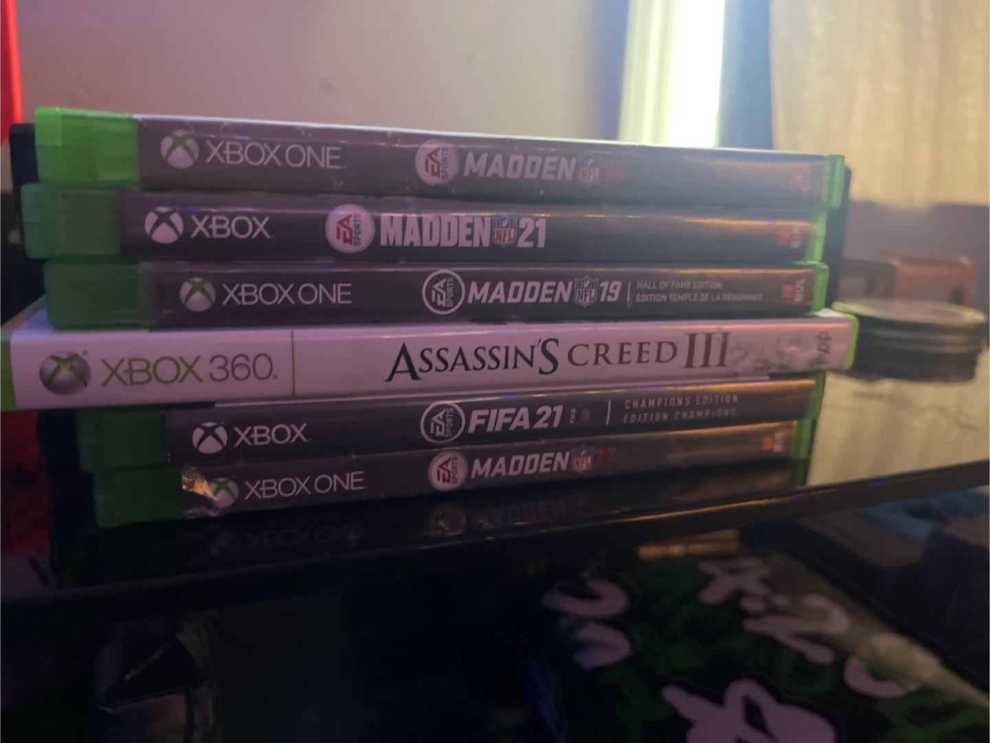 Xbox one and games . With cords . No controller - photo 3