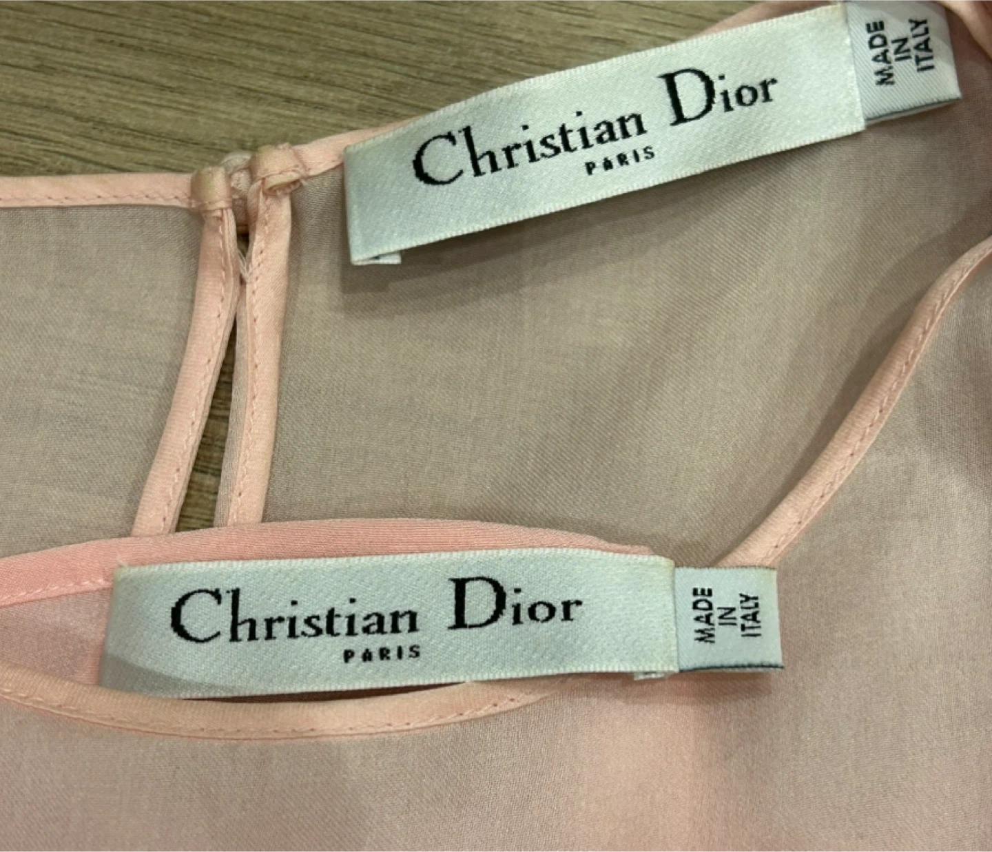 Christian Dior Pink Silk Sleeveless Top - Size 8 - photo 4