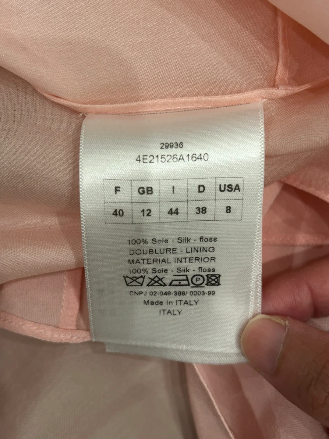 Christian Dior Pink Silk Sleeveless Top - Size 8 - photo 5