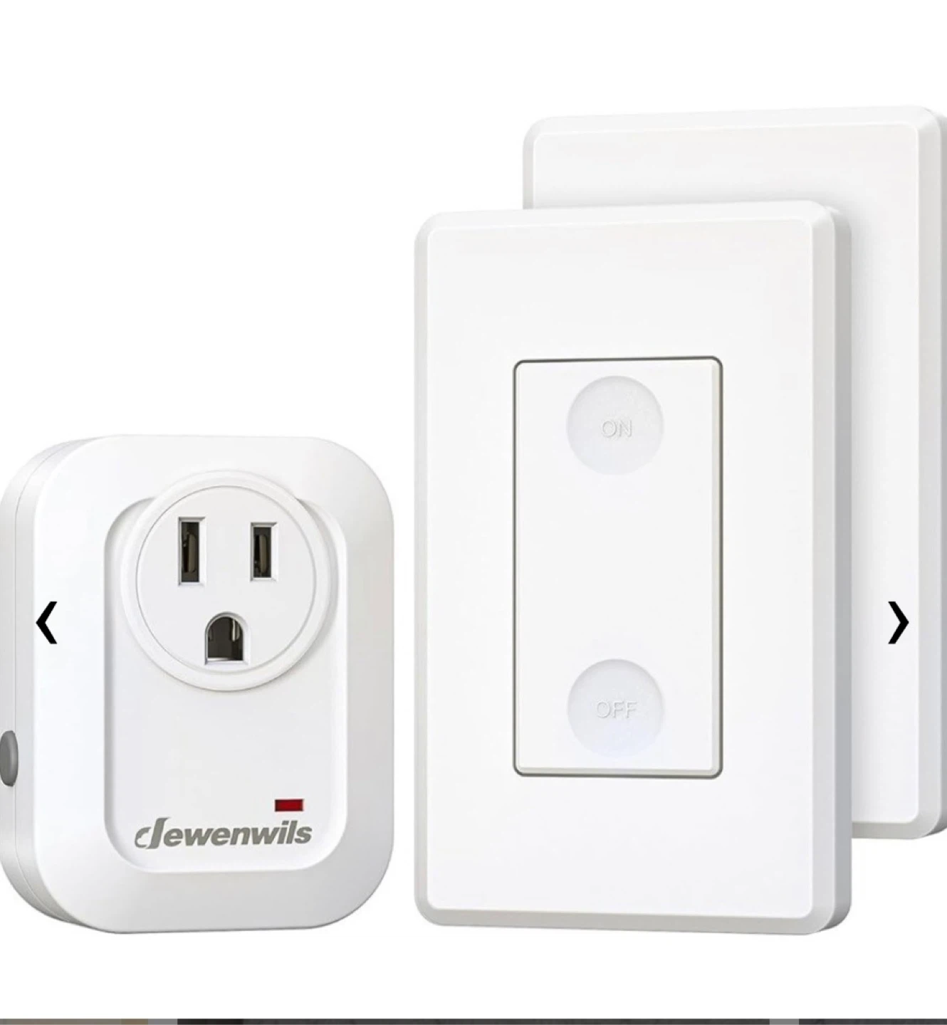 Jewenwils Remote Control Outlet with Detachable Remote