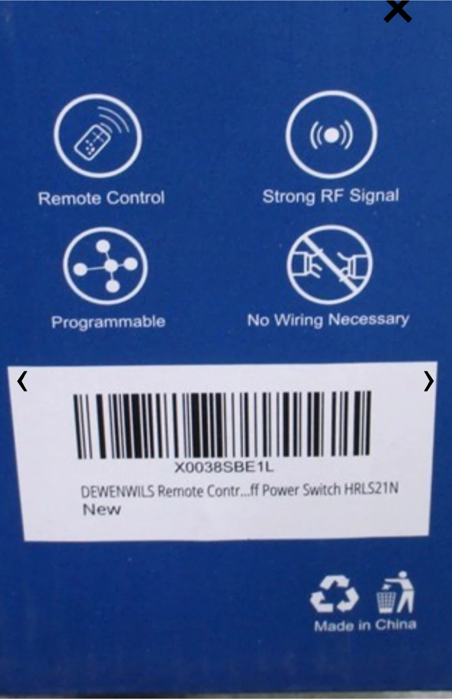 Jewenwils Remote Control Outlet with Detachable Remote - photo 2