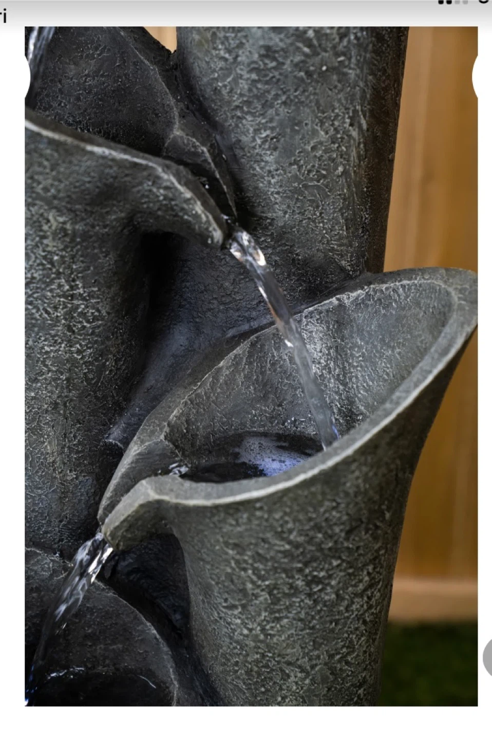 Hi Line Resin Fountain with Light - photo 2