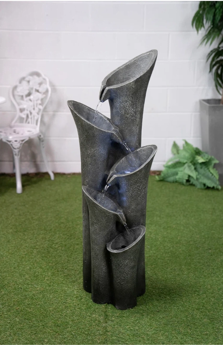 Hi Line Resin Fountain with Light