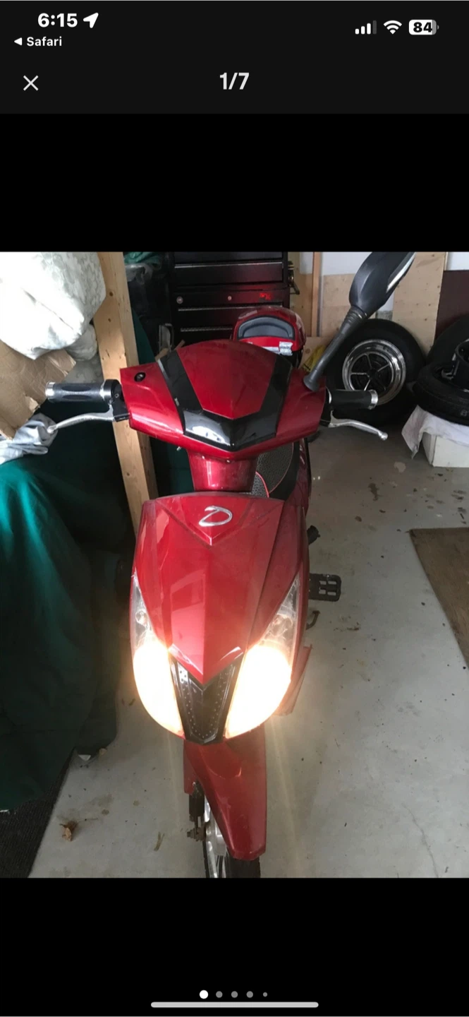 Red Electric Bike