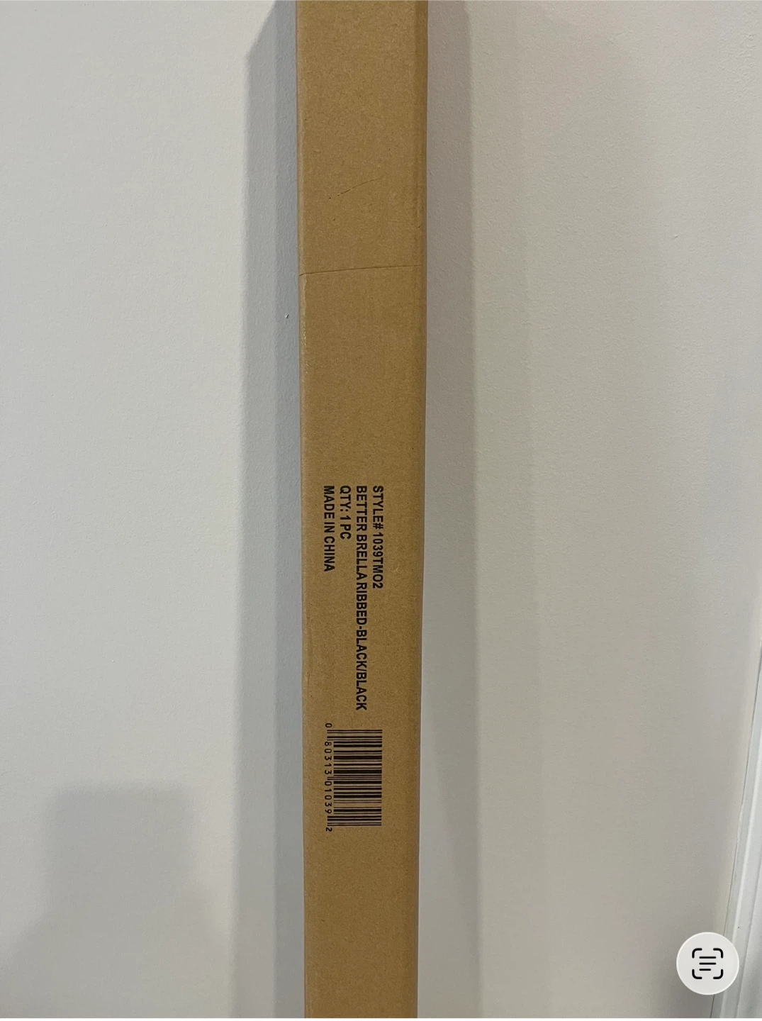 Betterfit Ribbed Black Umbrella