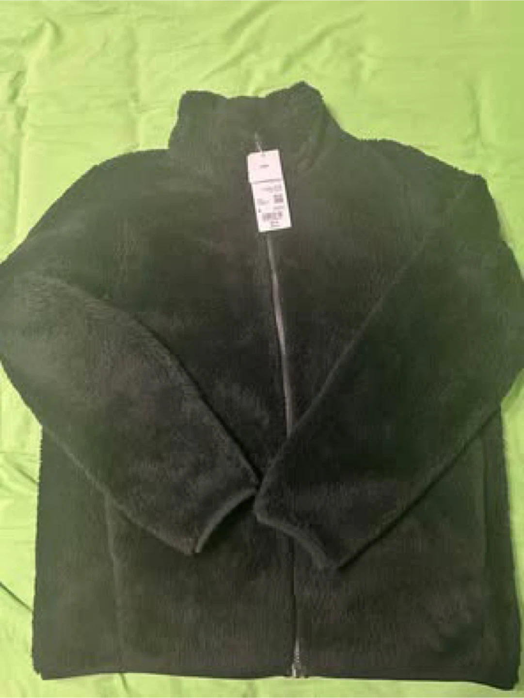 Uniqlo Fleece Jacket - Black - Size M