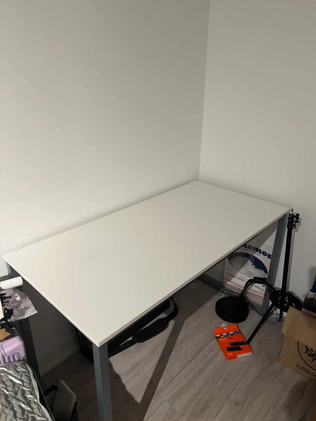 Long White Desk