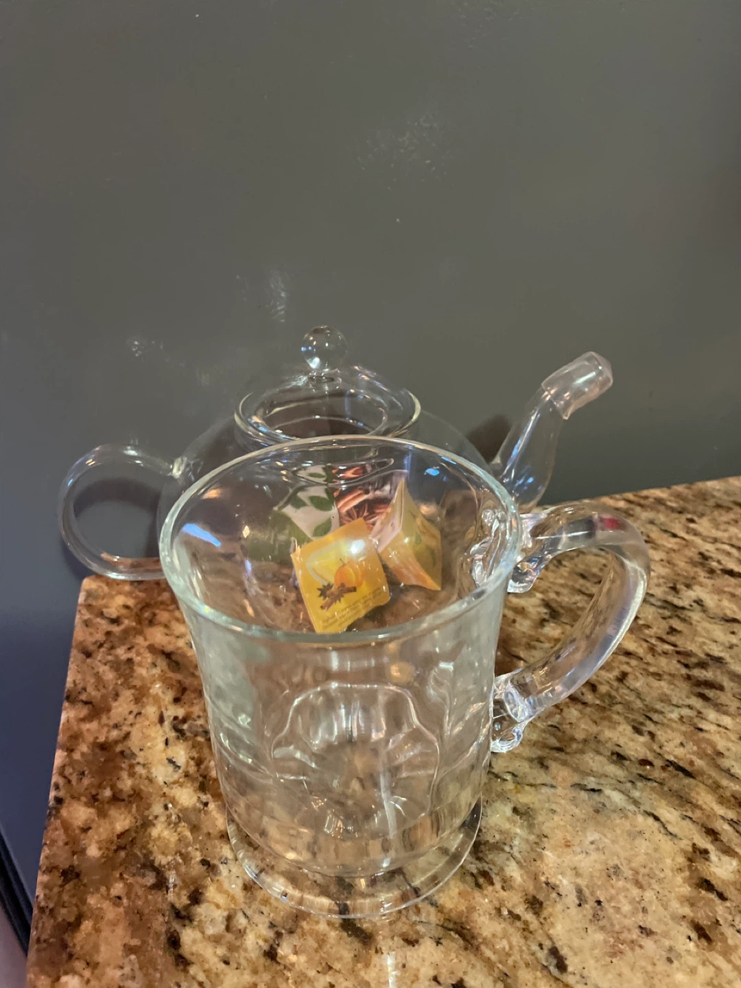 Clear Glass Teapot and Mug Set brand new - photo 4